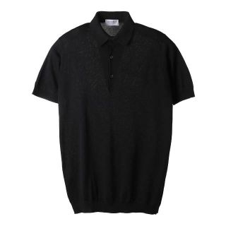 ジョンスメドレー(JOHN SMEDLEY)のJOHN SMEDLEY ジョンスメドレー ニットポロシャツ/ADRIAN シーアイランドコットン 30ゲージ STANDARD FIT メンズ BLACK(ポロシャツ)