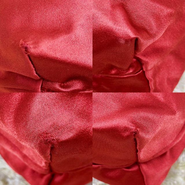 美品 15SS⭐️メゾンマルジェラ シルク 巾着 ミニ ワンショルダーバッグ 赤