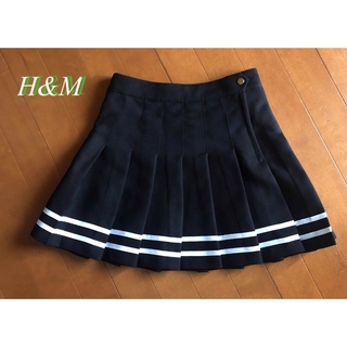 エイチアンドエム(H&M)のH&M  プリーツスカート　ブラック(ミニスカート)