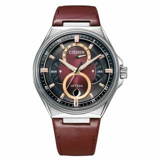 シチズン(CITIZEN)のシチズン CITIZEN 腕時計 メンズ アテッサ ATTESA BU0060-17W エコドライブ Eco-Drive カーフ スーパーチタニウム 世界限定1,000本 ワインレッド(腕時計(アナログ))