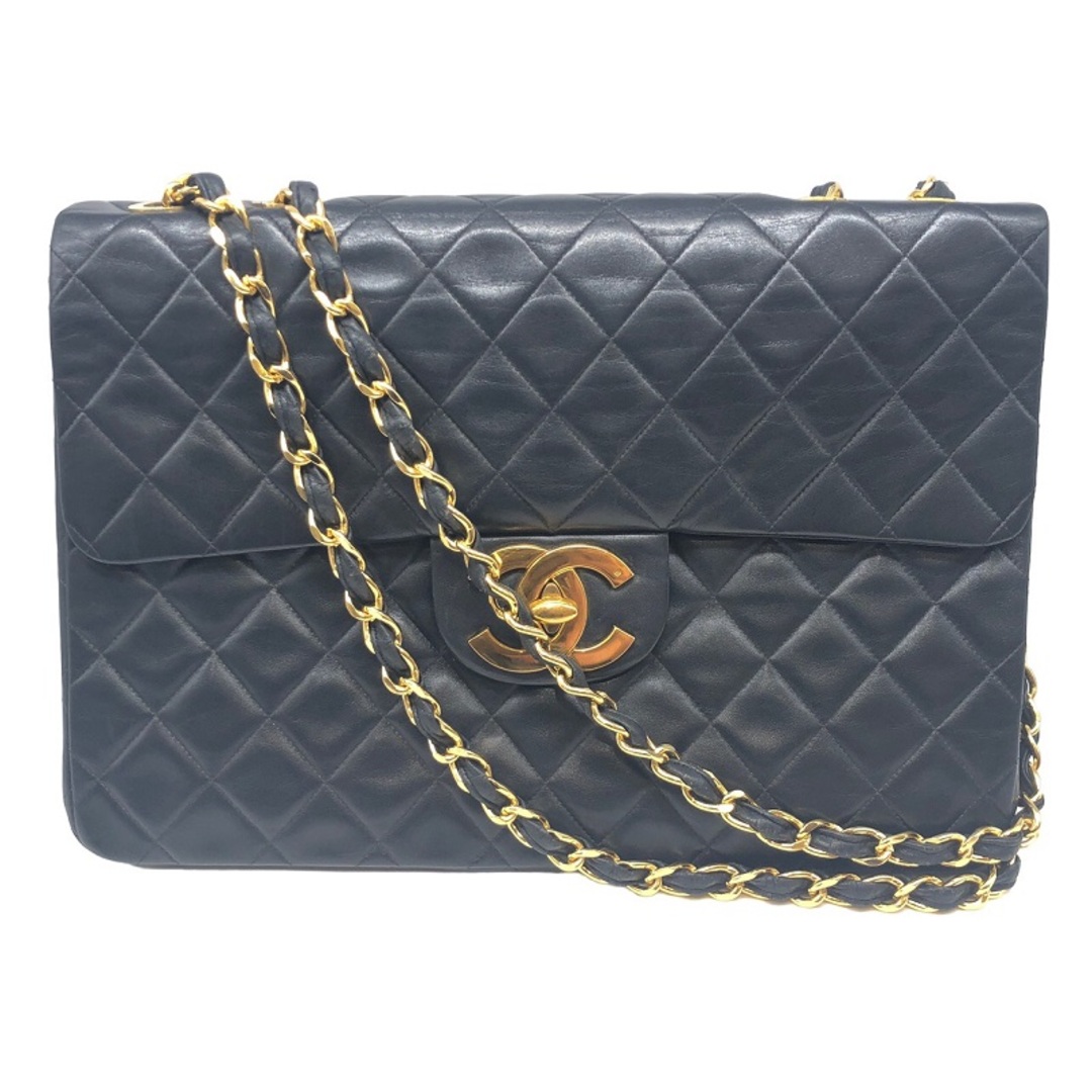 シャネル CHANEL デカマトラッセ34 A01094 ブラック カーフスキン ゴールド金具 レディース ショルダーバッグ約24cmマチ