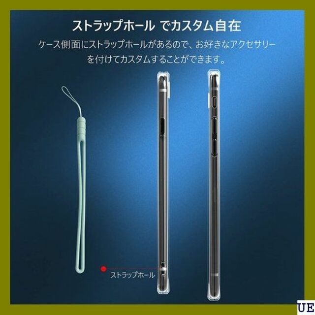 III ストラップ 付き iPhoneXR ケース 透明 チ/シンプル 134 スマホ/家電/カメラのスマホアクセサリー(モバイルケース/カバー)の商品写真