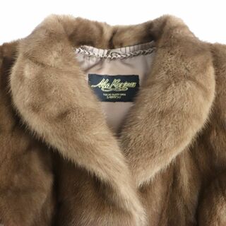極美品▼SAGA MINK サガ パステルミンク 本毛皮コート ブラウン 大きいサイズ15号 毛質艶やか・柔らか◎