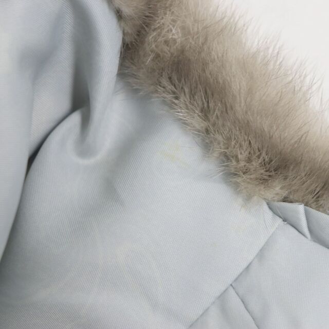 美品▽EMBA エンバ MINK サファイアミンク 裏地ペイズリー柄 ノー