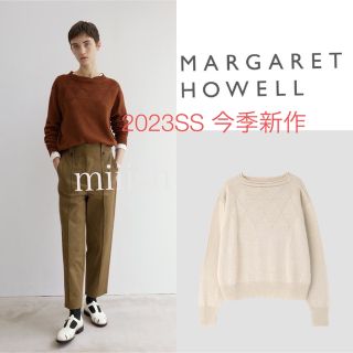 マーガレットハウエル(MARGARET HOWELL)の2023今季新作 マーガレットハウエル ヨーク編リネンコットンニット5.3万(ニット/セーター)