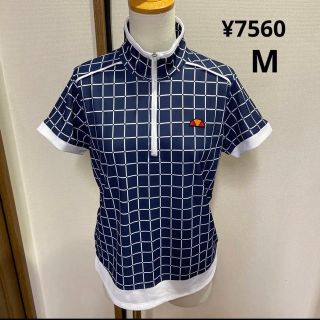 エレッセ(ellesse)のエレッセ　テニスウェアゲームシャツ　紺　M(ウェア)