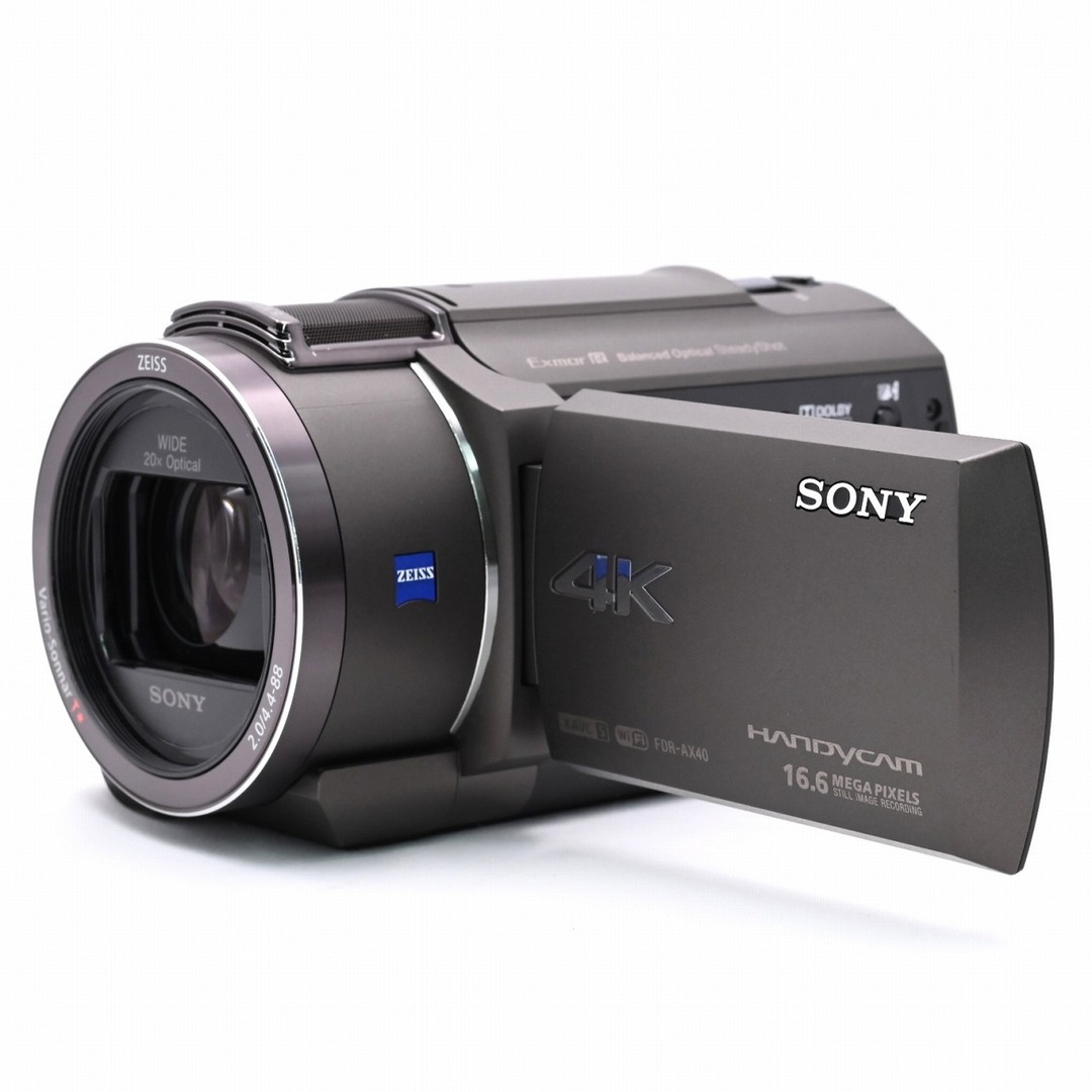 SONY(ソニー)のSONY 4K FDR-AX40 TIC ブロンズブラウン スマホ/家電/カメラのカメラ(ビデオカメラ)の商品写真