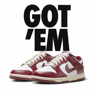 ナイキ(NIKE)のNike WMNS Dunk Low PRM "Team Red " (スニーカー)