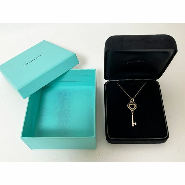 Tiffany & Co. - ティファニー ハートキー ダイヤ ペンダント Tiffany & Co. - ティファニー ハートキー ダイヤ ペンダント