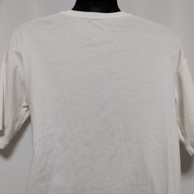 GU(ジーユー)のGU　レディース　カットソー　Sサイズ ホワイト　5部袖 レディースのトップス(Tシャツ(半袖/袖なし))の商品写真