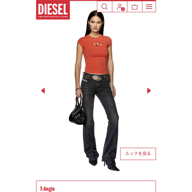 DIESEL(ディーゼル)のディーゼル　DIESEL Tシャツ　今期　2023 レディースのトップス(Tシャツ(半袖/袖なし))の商品写真