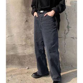 VUJADE PL DENIM EFFECT TROUSERSの通販|ラクマ