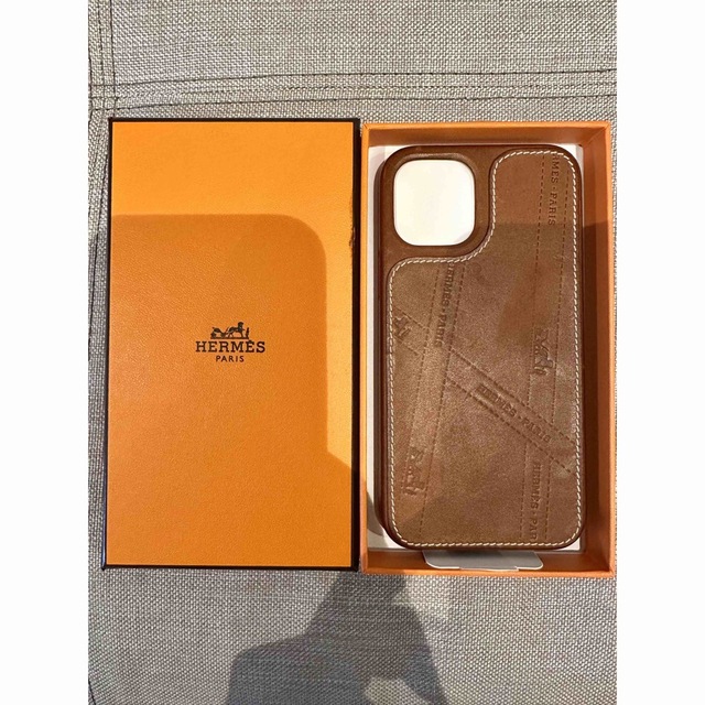 美品　HERMES エルメス iPhone12/12 PRO  レザー ケース