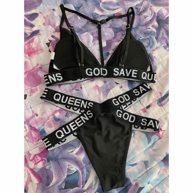 Victoria's Secret(ヴィクトリアズシークレット)の【早い者勝ち】Letter Print Bikini sexy swimsuit レディースの水着/浴衣(水着)の商品写真