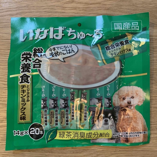 いなば 犬用ちゅ〜る 総合栄養食 とりささみ チキンミックス味(20本入×2セット(1本14g))