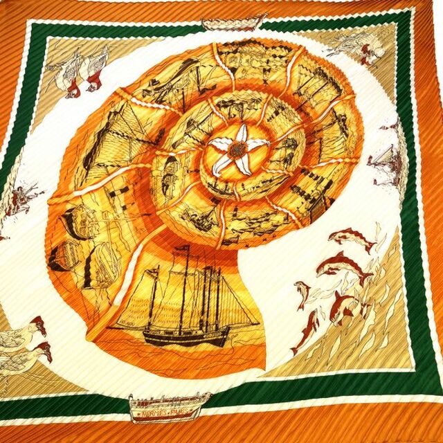 Hermes - HERMES プリーツカレ カレプリセ COMPAGNONS DE MER 海の仲間