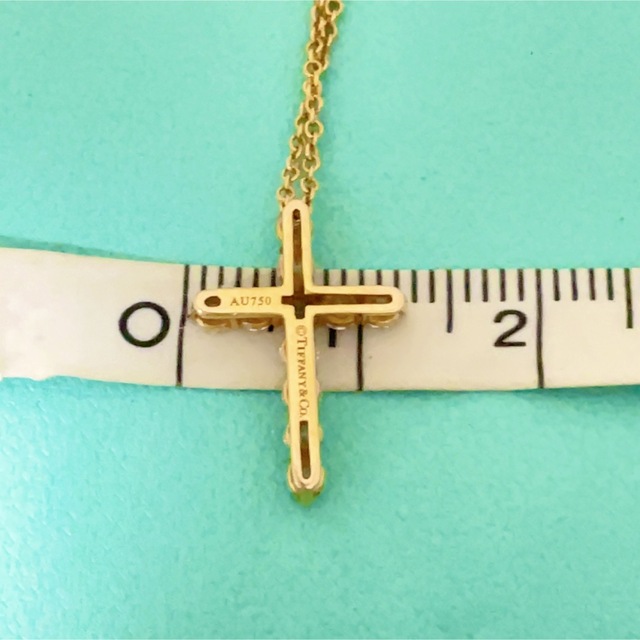 TIFFANY&Co. ティファニークロスダイヤモンドネックレススモールYG