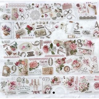 最新作  台湾マステ journalpage Pink blush  ２００cm(テープ/マスキングテープ)