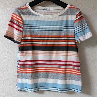 ザラ(ZARA)のZARA ザラ マルチボーダー Tシャツ(Tシャツ(半袖/袖なし))