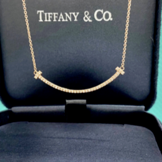 Tiffany & Co. - Tiffany &Co.Tスマイルネックレス　マイクロ