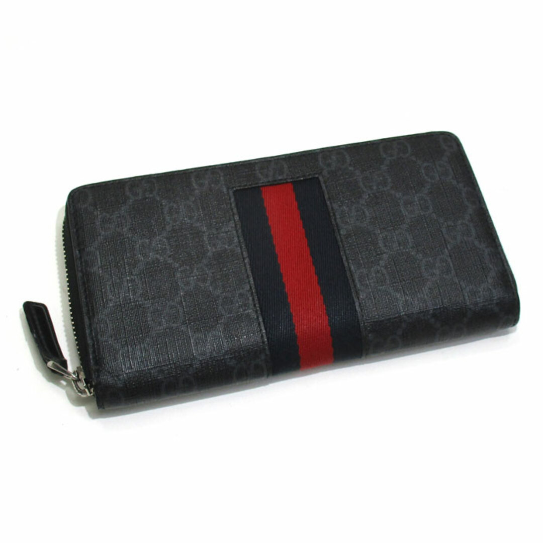 GUCCI ラウンドファスナー 長財布 シェリーライン GGスプリーム GUCCI ラウンドファスナー 長財布 シェリーライン GGスプリーム