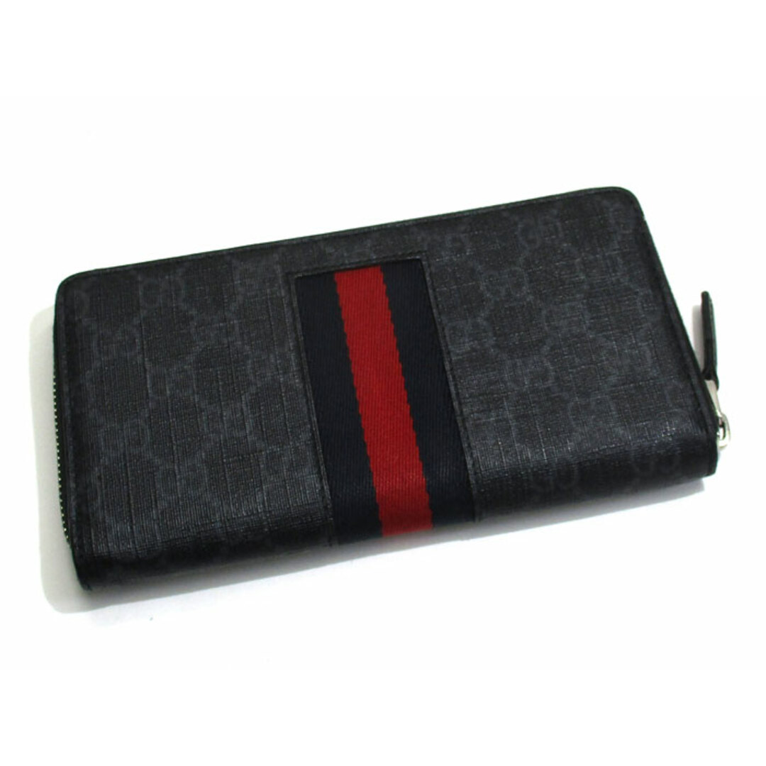 GUCCI ラウンドファスナー 長財布 シェリーライン GGスプリーム GUCCI ラウンドファスナー 長財布 シェリーライン GGスプリーム