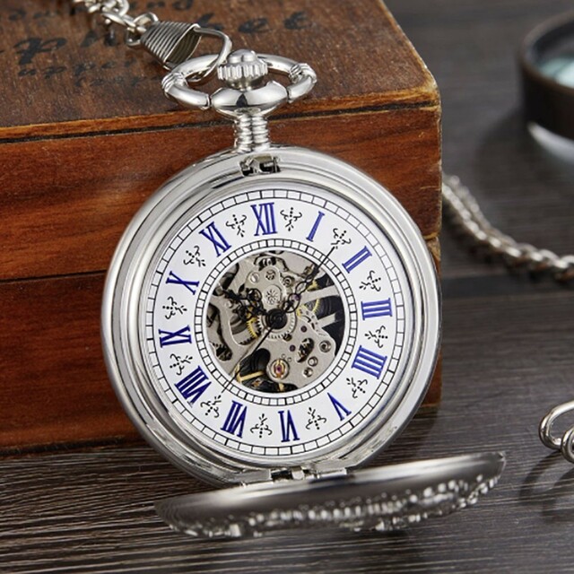 懐中時計　龍　シルバー メンズの時計(その他)の商品写真
