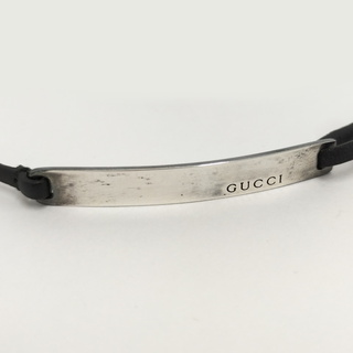 グッチ(Gucci)のGUCCI チョーカー シルバー925 SV925 シルバー ブラック(ネックレス)