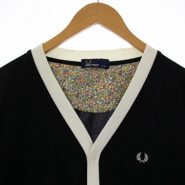 FRED PERRY フレッドペリー カーディガン 黒金 ブラック ゴールド