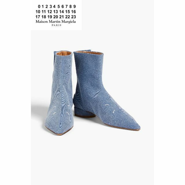 Maison Martin Margiela(マルタンマルジェラ)のMAISON MARGIELA 4ステッチ デニム アンクルブーツ レディースの靴/シューズ(ブーツ)の商品写真