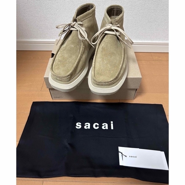 sacai × Clarks Hybrid Wallabee 41 ベージュ