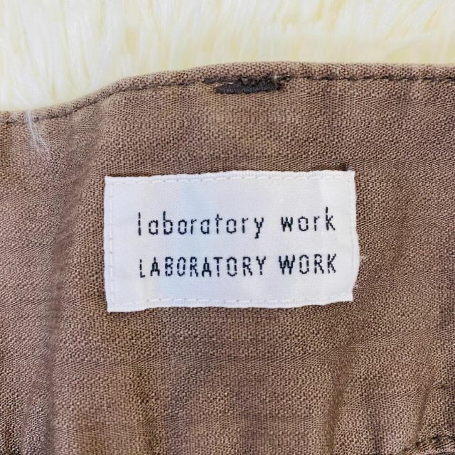 LABORATORY WORK(ラボラトリーワーク)のlaboratory work　S　レディース　ハーフパンツ　焦げ茶色　春夏 レディースのパンツ(ハーフパンツ)の商品写真