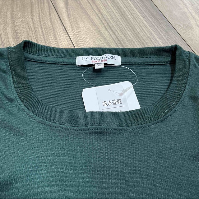 U.S. POLO ASSN.(ユーエスポロアッスン)の5L☆グリーンUS POLO ASSN.半袖Tシャツ大きいサイズ ポロ メンズのトップス(Tシャツ/カットソー(七分/長袖))の商品写真
