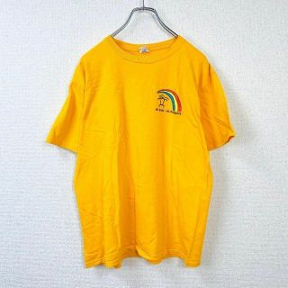 NO RAIN　NO RAINBO　M　Tシャツ　オレンジ　半袖　ビタミンカラー(Tシャツ/カットソー(半袖/袖なし))