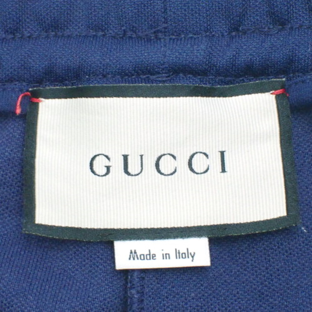 Gucci - グッチボトムス トラックパンツ ポリエステル コットン ブルー