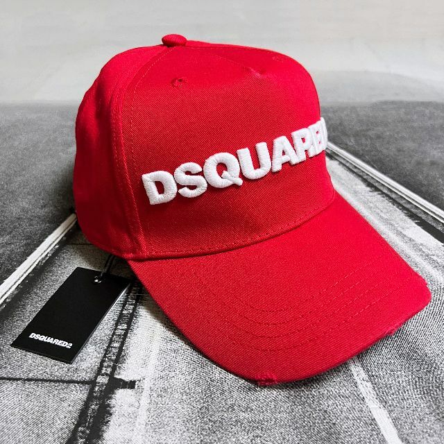 新品 Dsquared2 Baseball Cap レッド