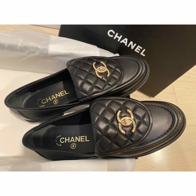 CHANEL シャネル❣️キルティング ターンロック ローファー❣️39