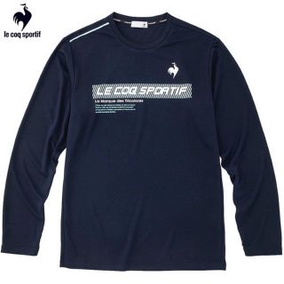 ルコックスポルティフ(le coq sportif)のルコックスポルティフ テニスウエア 長袖Tシャツ QTMUJB00紺メンズM新品(ウェア)