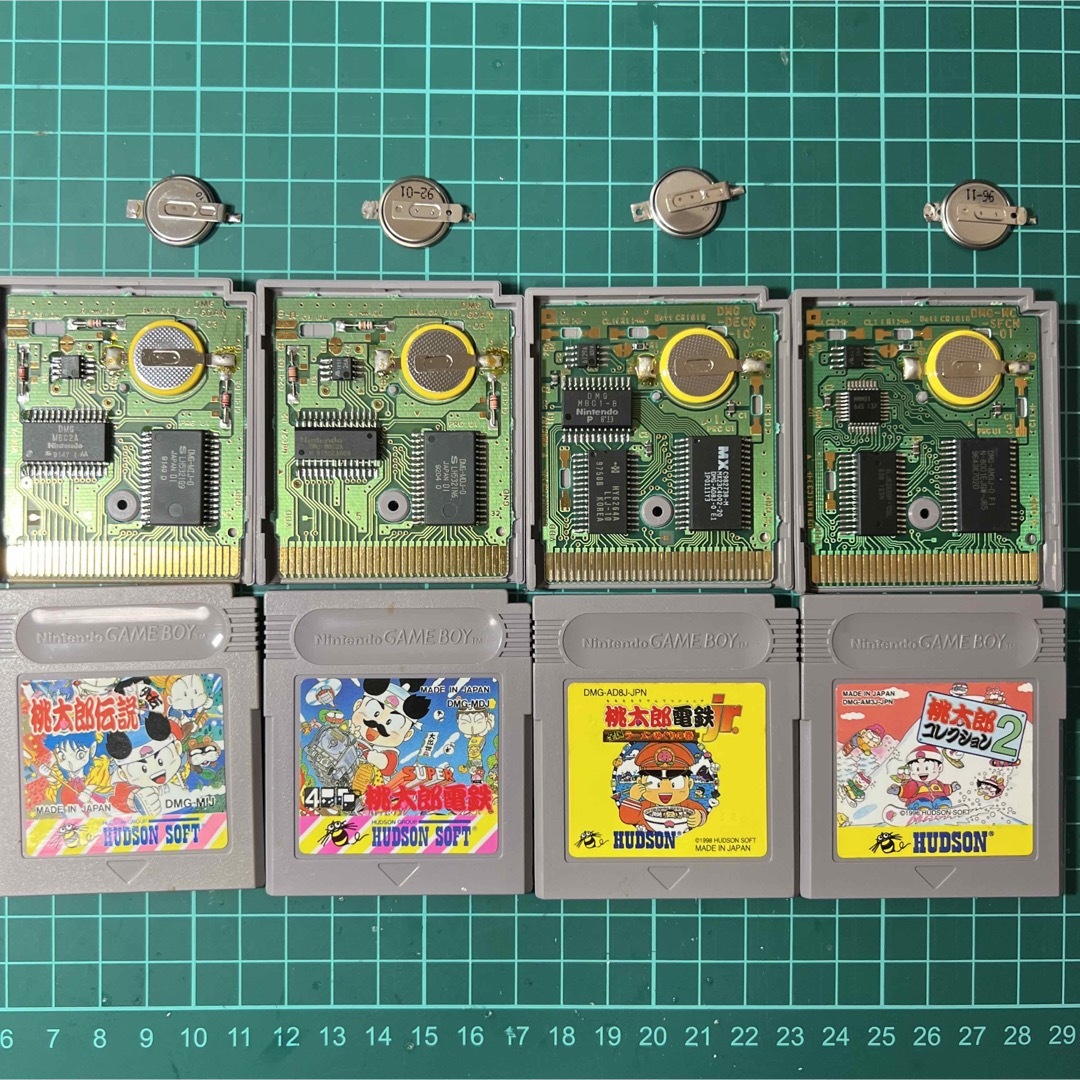 546.【動作確認済み GBソフト】桃鉄 4個セット 桃太郎伝説外電 他