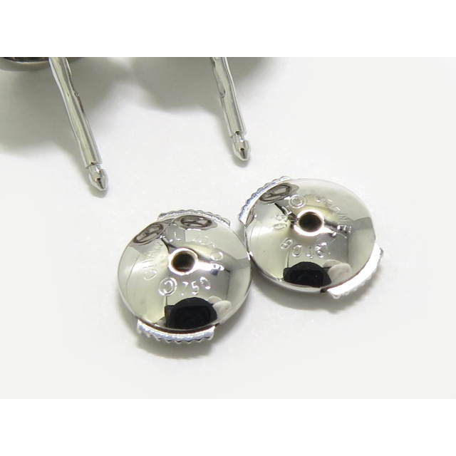 CHANEL - CHANEL カメリア ピアス 750WG K18WG ホワイトゴールド CHANEL - CHANEL カメリア ピアス 750WG K18WG ホワイトゴールド