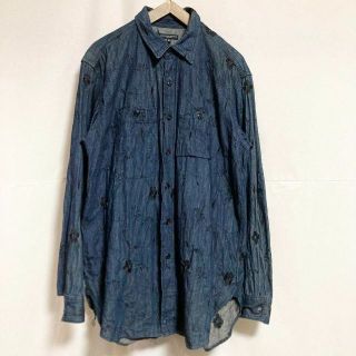 エンジニアードガーメンツ(Engineered Garments)のMサイズ！ENGINEEREDGARMENTS フローラルデニムワークシャツ(シャツ)