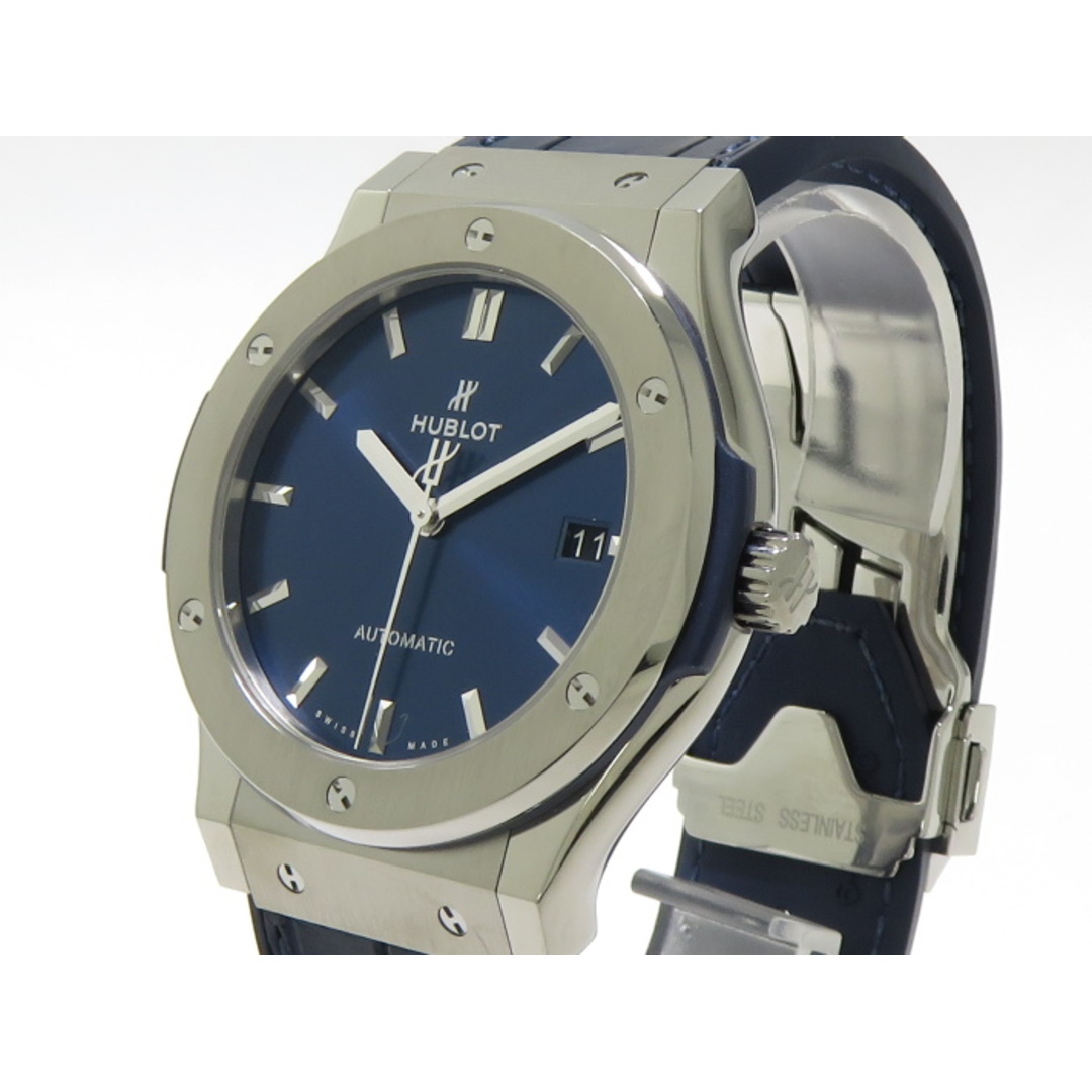 HUBLOT クラシックフュージョン チタニウム 自動巻き レザーベルト HUBLOT クラシックフュージョン チタニウム 自動巻き レザーベルト