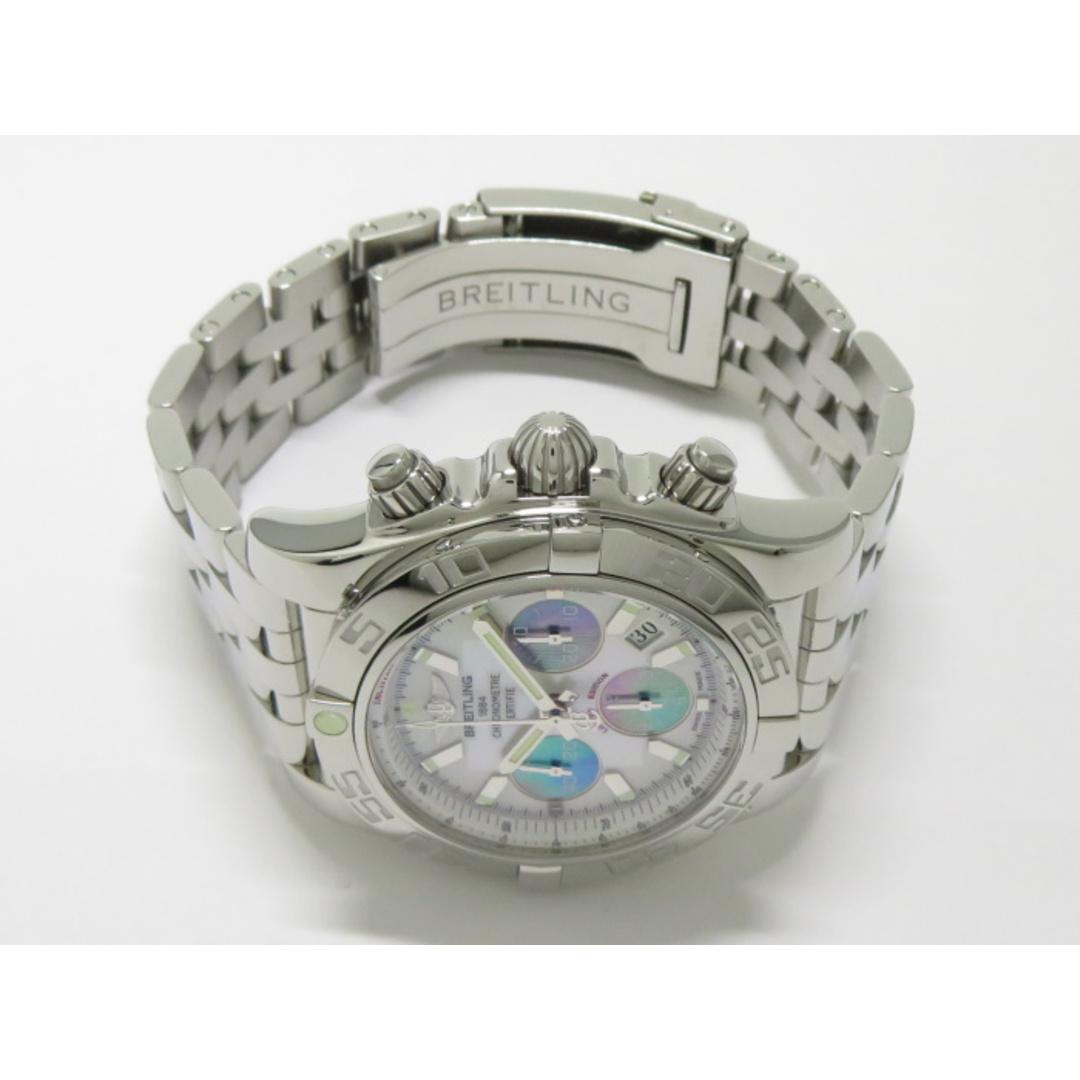 BREITLING - BREITLING クロノマット44 自動巻き SS ホワイト BREITLING - BREITLING クロノマット44 自動巻き SS ホワイト