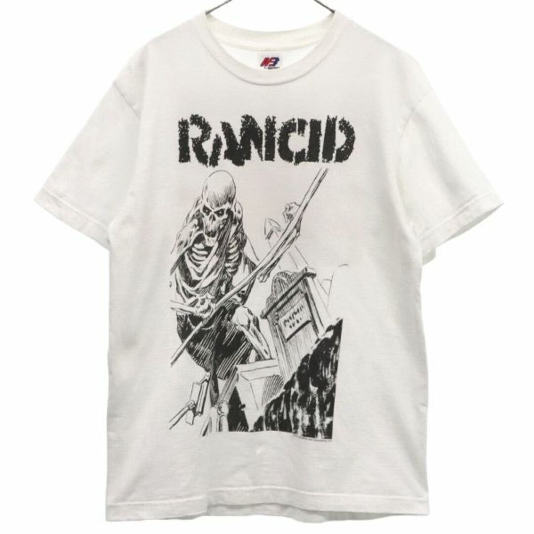 MATFIA's ランシド  2007ツアー 半袖 Tシャツ M ホワイト  RANCID ロックバンド アメリカ メンズ   【230530】 メール便可