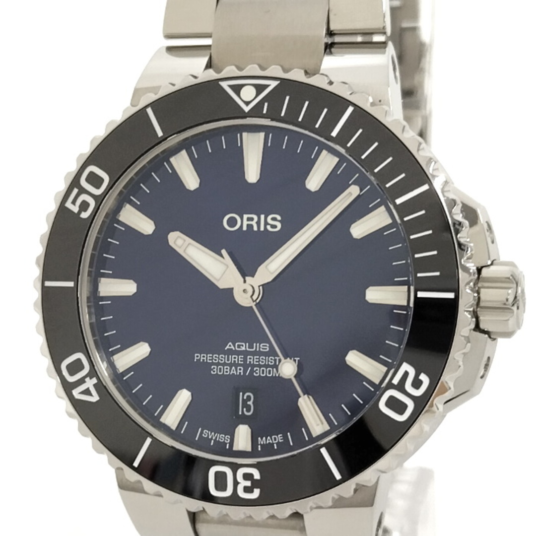 ORIS アクイスデイト 自動巻き SS ネイビー文字盤 01 733 7766