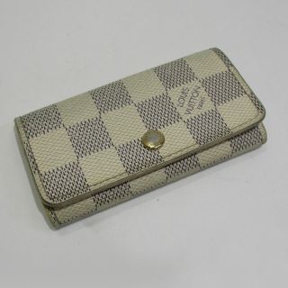 ルイヴィトン(LOUIS VUITTON)のLOUIS VUITTON ミュルティクレ4 4連キーケース ダミエ アズール(キーケース)