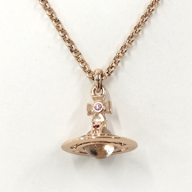 Vivienne Westwood ネックレス オーブ メッキ ピンクゴールド-