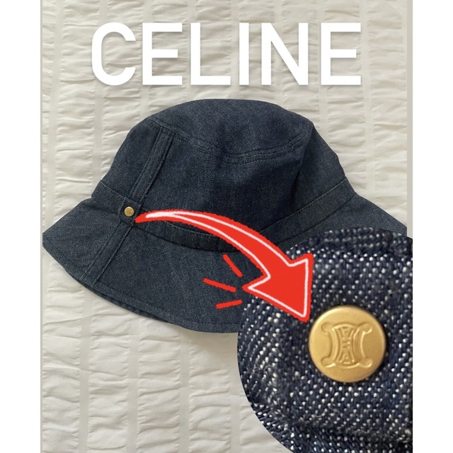 celine - CÉLINE【即納】セリーヌ バケットハット バケハ デニム 帽子