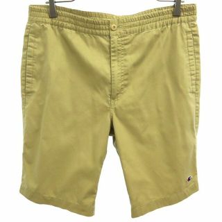 チャンピオン(Champion)のチャンピオン ワンポイントロゴワッペン チノショートパンツ M ベージュ Champion メンズ 【中古】  【230530】 メール便可(ワークパンツ/カーゴパンツ)