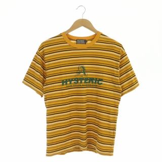 ヒステリックグラマー(HYSTERIC GLAMOUR)のヒステリックグラマー ボーダーTシャツ カットソー S オレンジ マルチカラー(Tシャツ/カットソー(半袖/袖なし))